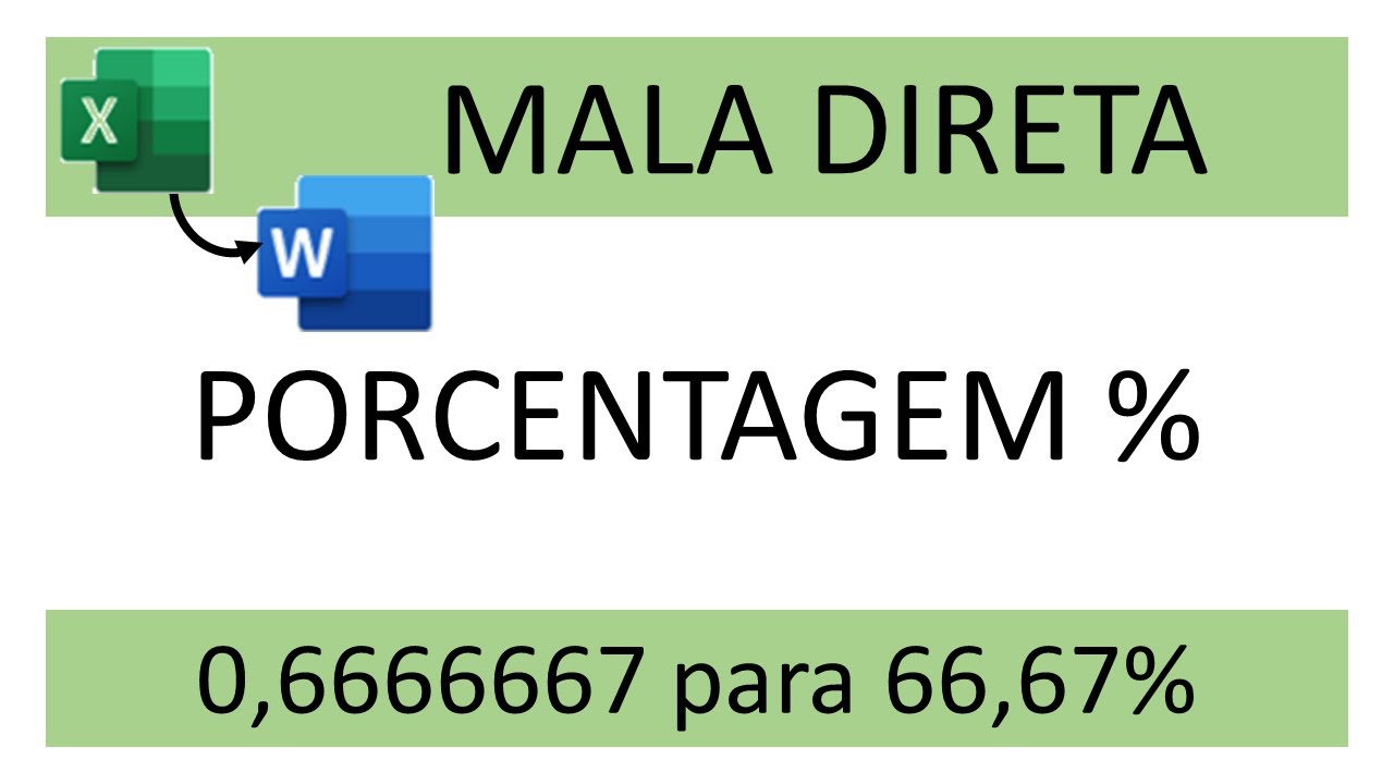 Porcentagem em Mala Direta - Como configurar?