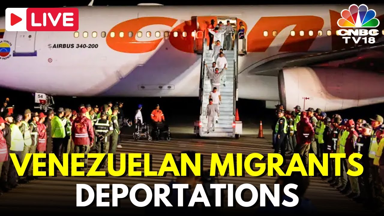 USA LIVE: Deportation Flight Arrives at Caracas Airport Carrying Venezuelan Migrants | Trump | N18G