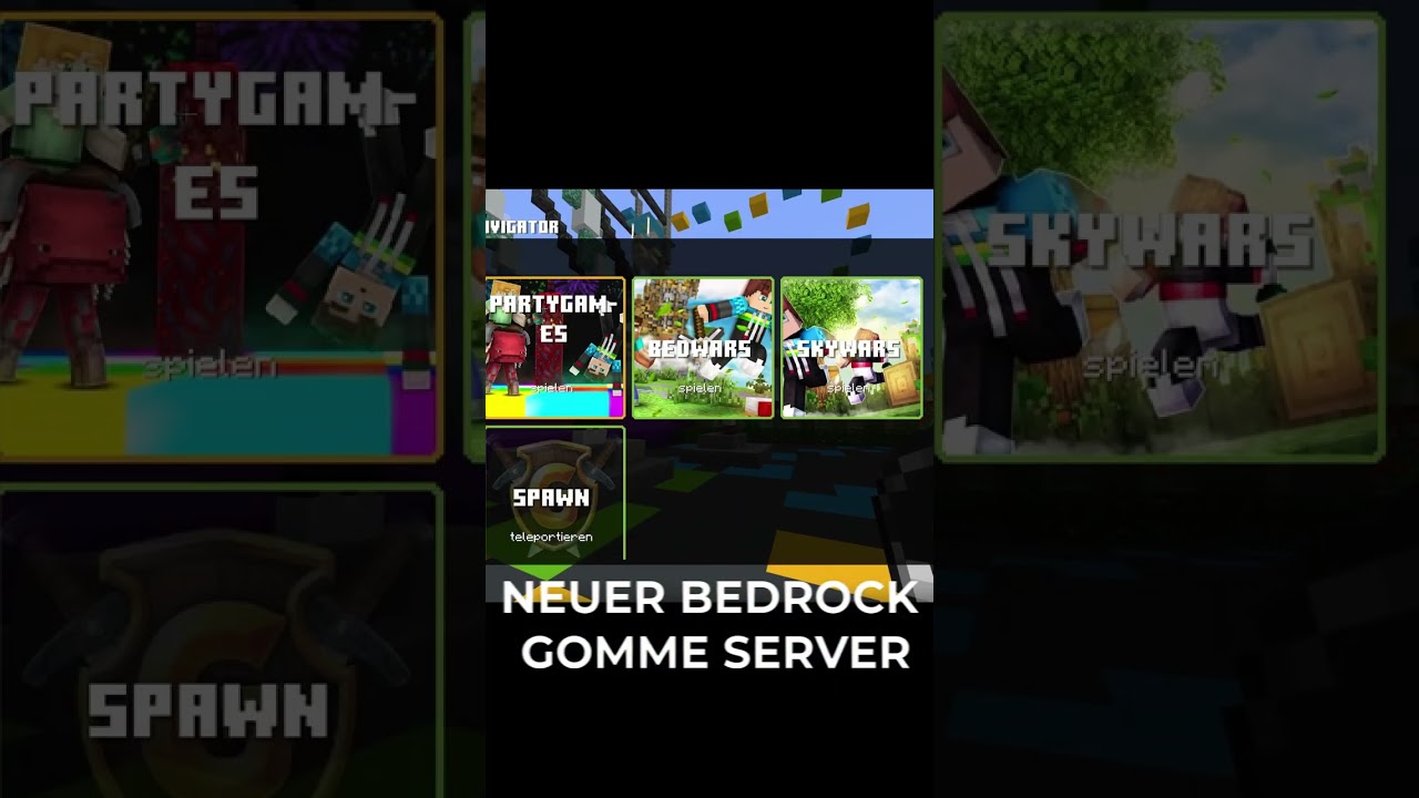 KENNT IHR SCHON DEN NEUEN GOMME BEDROCK SERVER? #shorts