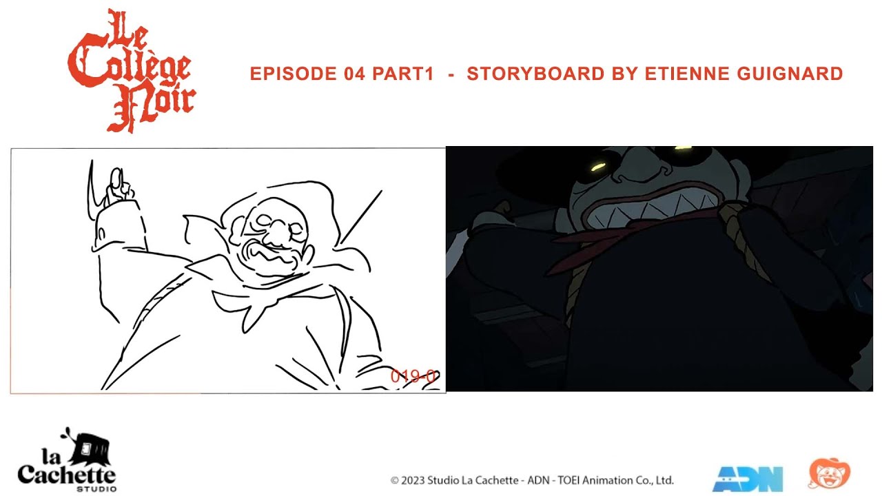 COLLEGE NOIR EPISODE 04 PART1 - STORYBOARD BY ETIENNE GUIGNARD