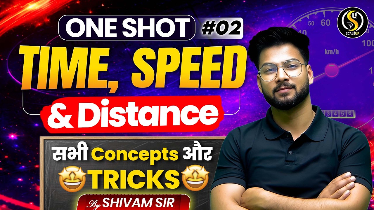 Time Speed And Distance One Shot 🔥 | Full Concept + PYQs | SSC Maths | Maths Tricks by Shivam Sir
