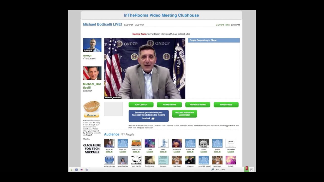Michael Botticelli LIVE on InTheRooms.com