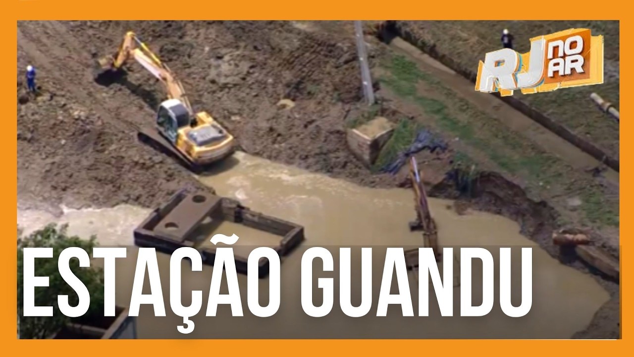 TUBULAÇÃO ROMPE E CAUSA PREJUÍZOS NA BAIXADA I ESTAÇÃO GUANDU
