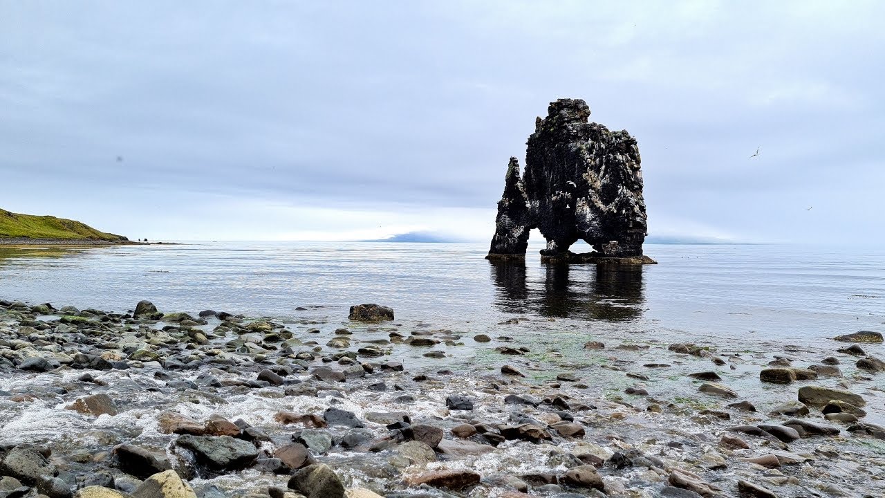 Akureyri to Hólmavík, Road 711, 717, 68, Þrístapar, Borgarvirki, Hvitserkur Seals. Iceland Road Trip