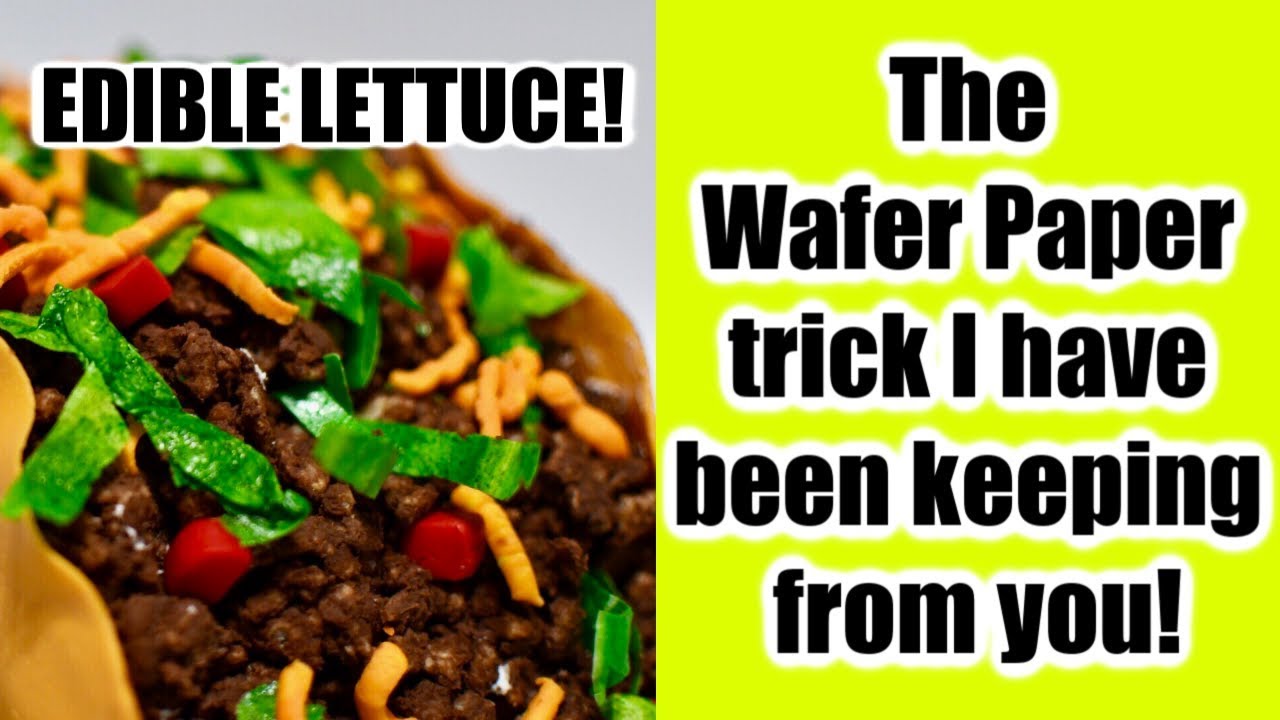 Wafer Paper Drying Trick | Making Edible Lettuce