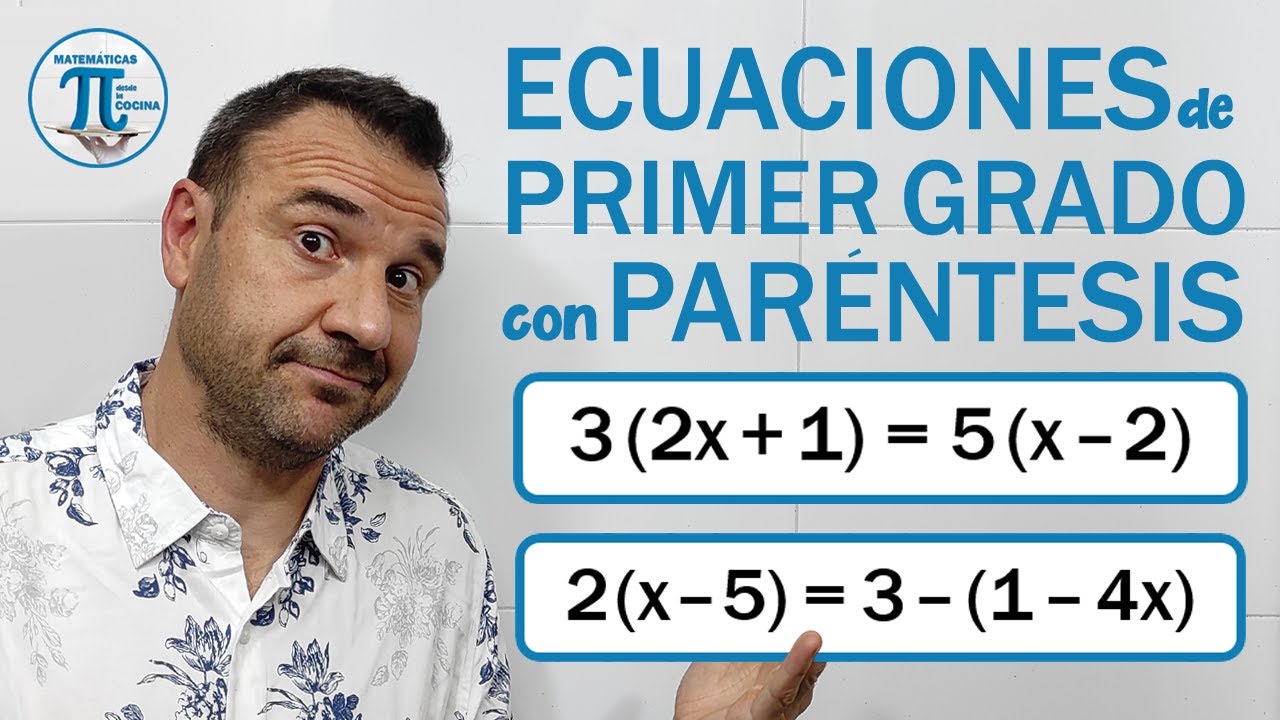 ECUACIONES de PRIMER GRADO con PARÉNTESIS | Ejercicio #2 🚀