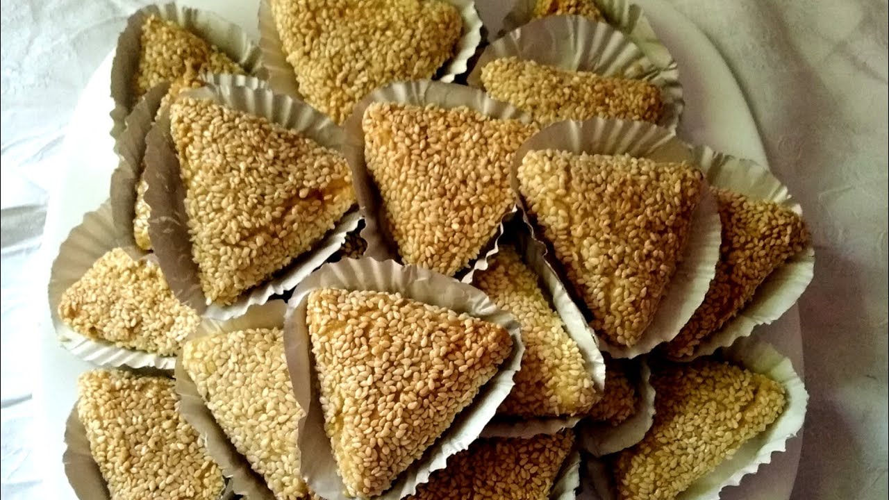 Gâteaux aux graines de sésames trop délicieux, (djeldjlania)، الجلجلانية.