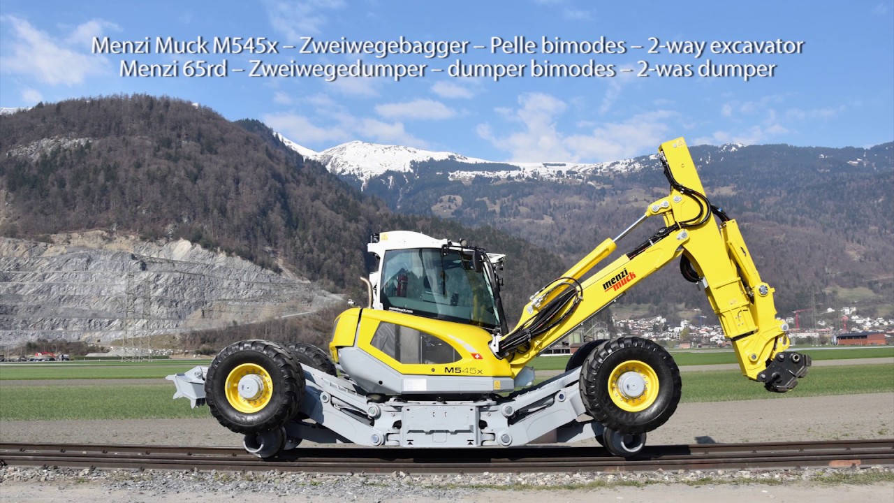 Menzi Muck M545x / Menzi 65rd Gleis&Strasse - rail&road - rail&route