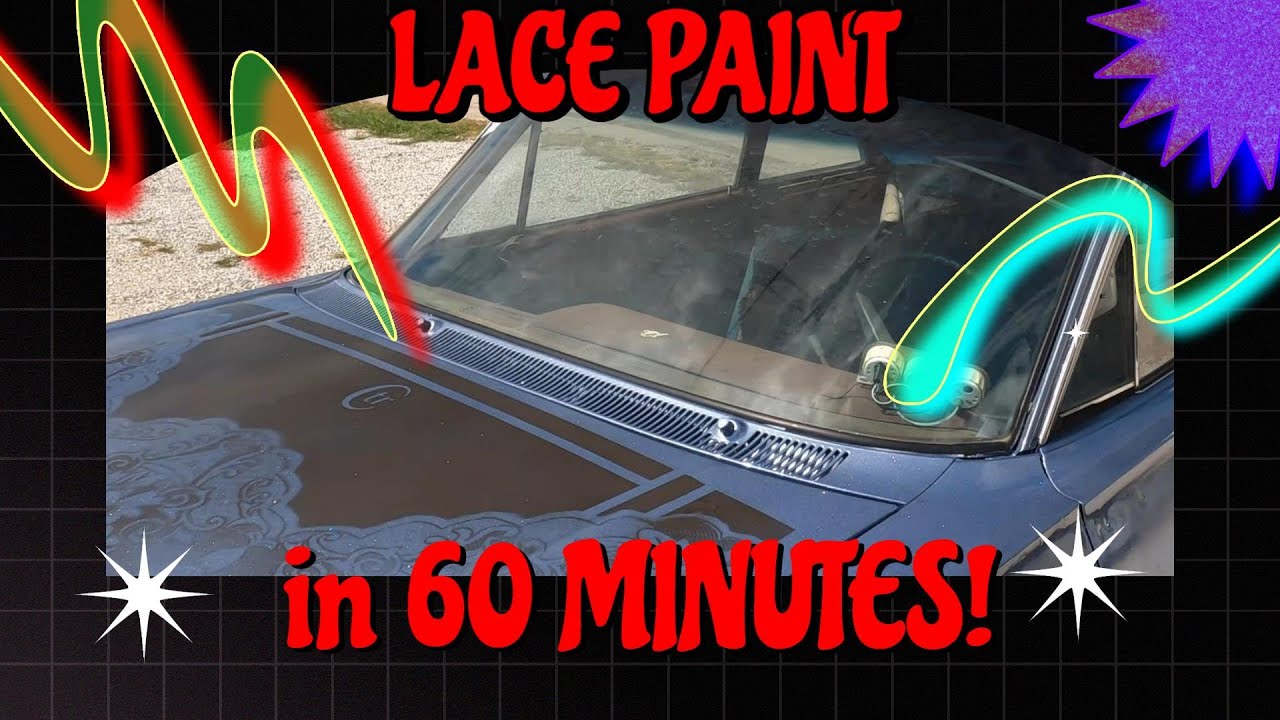 PROJECT LACE PAINT IN 60 MINUTES #lowrider #63chevy #diy #custom #painting