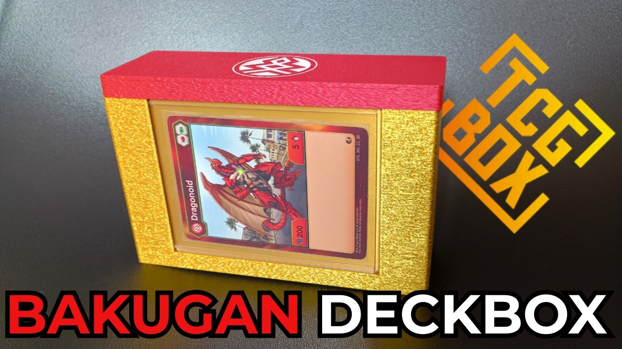 Como é uma deck box 3D para Bakugan?