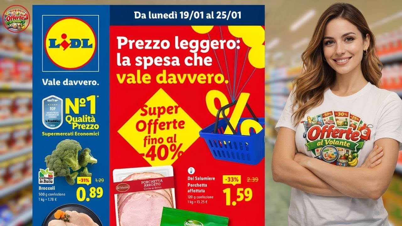 VOLANTINO LIDL dal 19 al 25 gennaio 2026 #anteprima completa