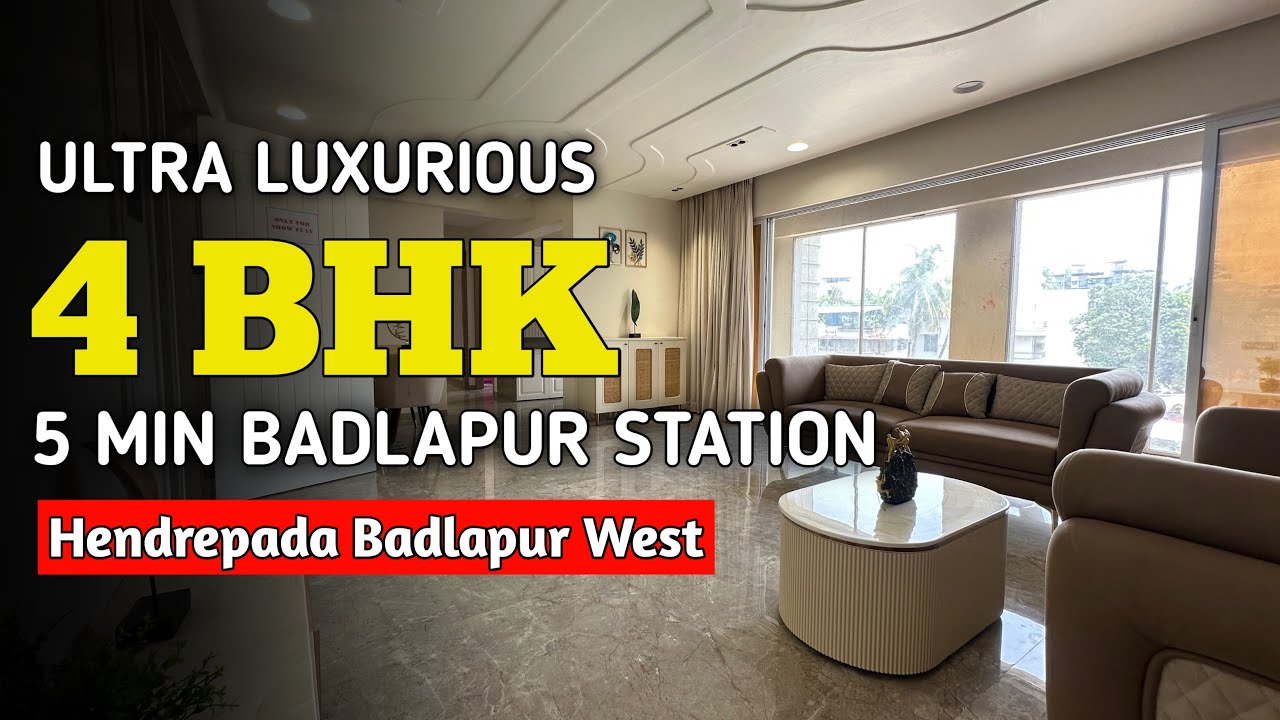 4 BHK 1100 sqft Carpet | Badlapur Station 5 Min Walking | Premium Towers | Spacious 4BHK