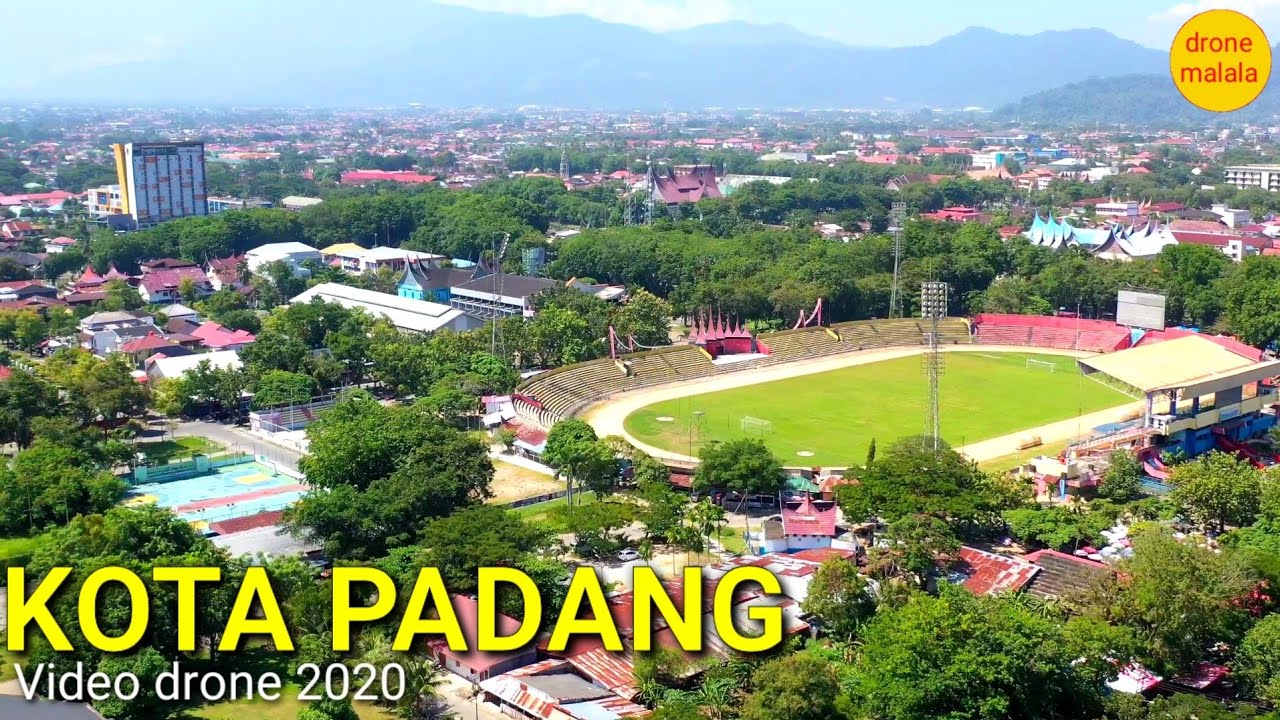 kota padang, video udara 2020