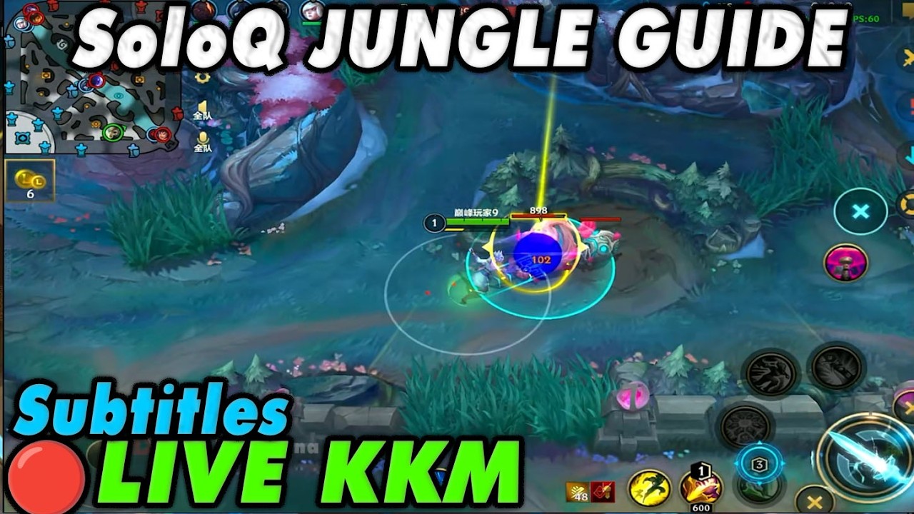 Wild Rift China🔴KKM | SoloQ Jungle Guide Subtitles - High ELO Legendary Gameplay