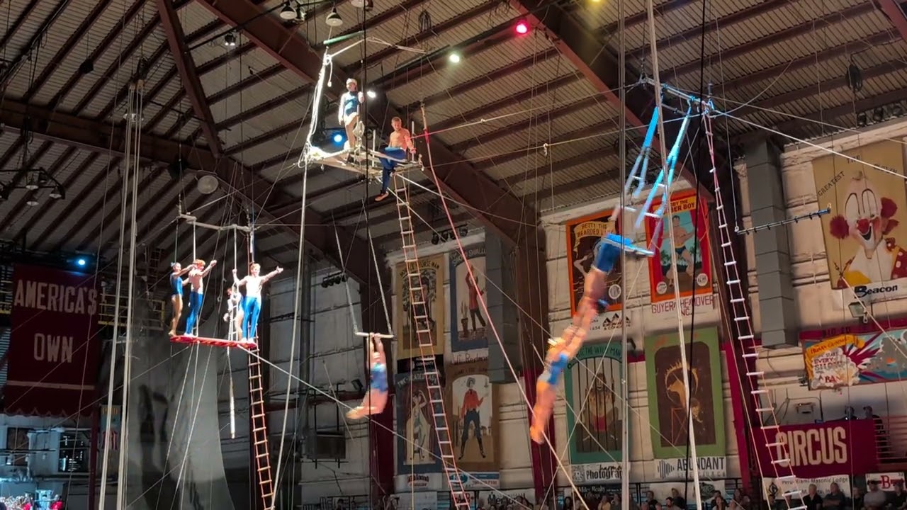 Peru Amateur Circus 2025, Peru, Indiana, High Flying Trapeze