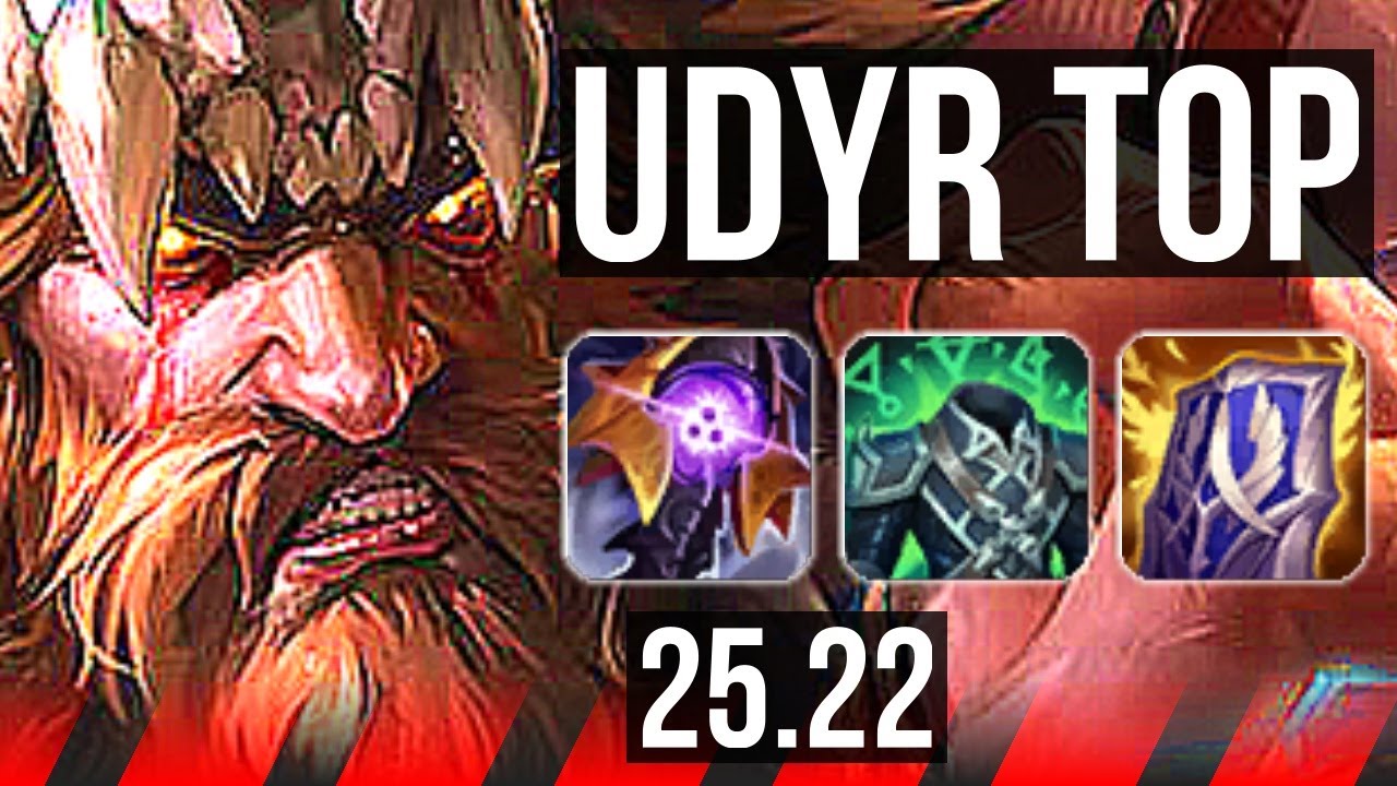 UDYR vs URGOT (TOP) | 600+ games, Rank 12 Udyr | KR Master | 25.22