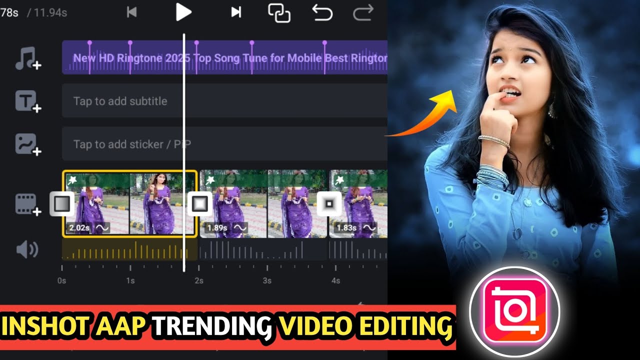 Inshot Reels Video Editing | Trending Video Editing In Inshot App | Slow Motion Reel Video Editing