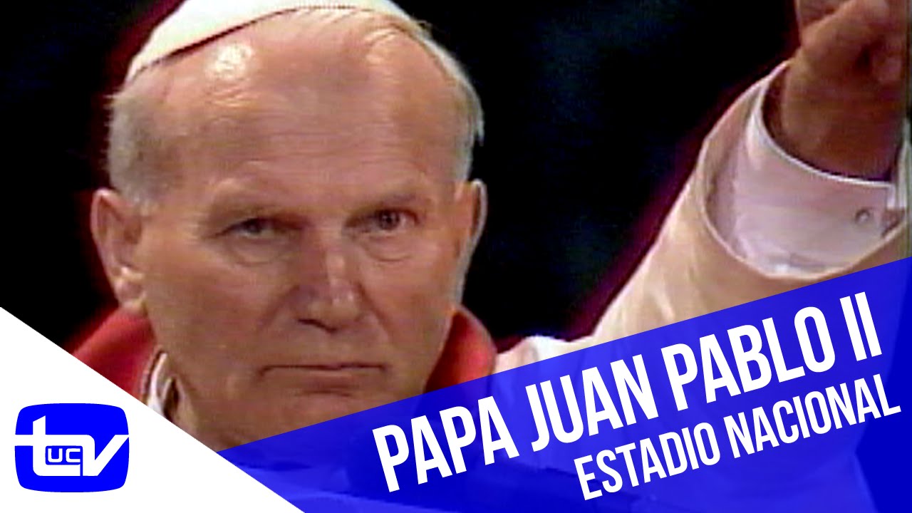 Juan Pablo II en el Estadio Nacional