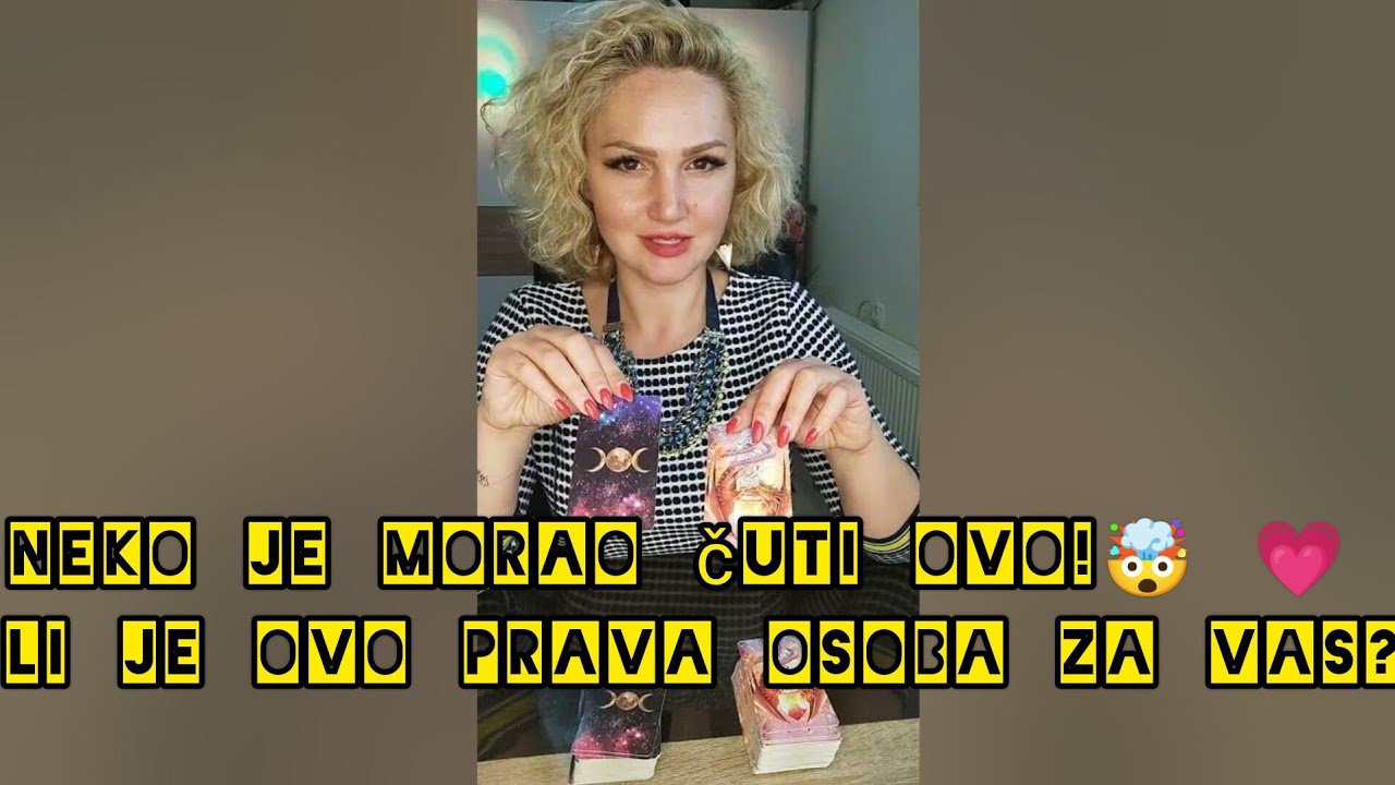 Neko je morao čuti ovo!🤯 💗Da li je ovo prava osoba za Vas?😍 Tarot čitanje - Astrolog