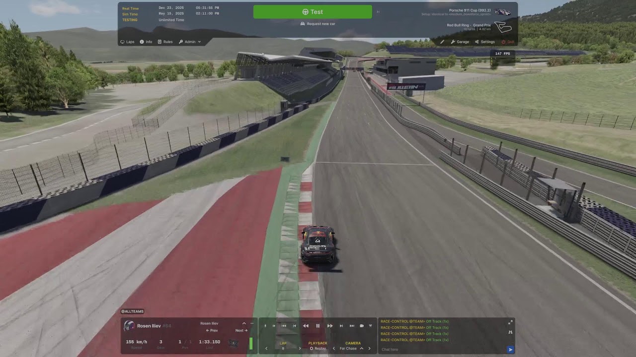 iRacing practice at Nürburgring Nordschleife