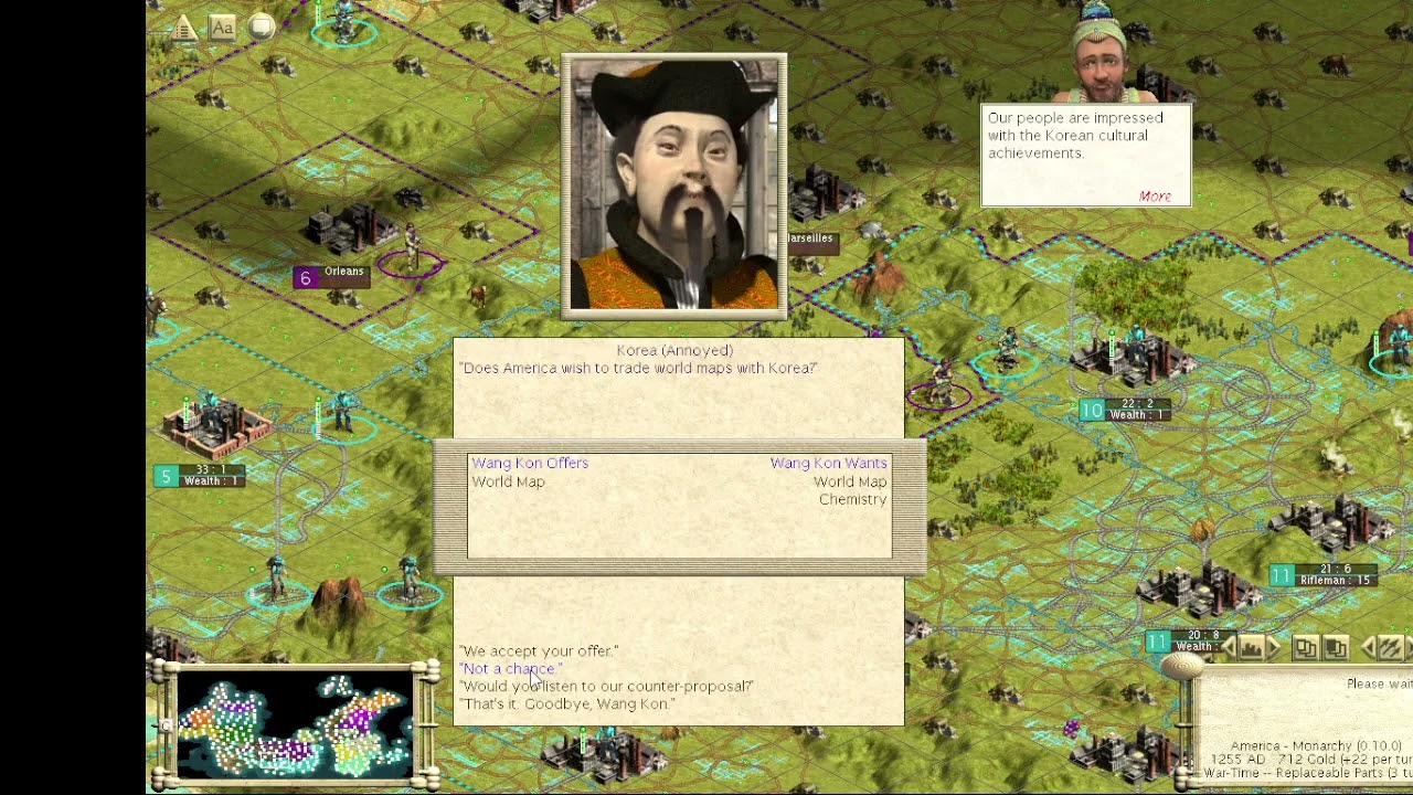 Геймплей Civilization 3: Америка — Император, часть 51