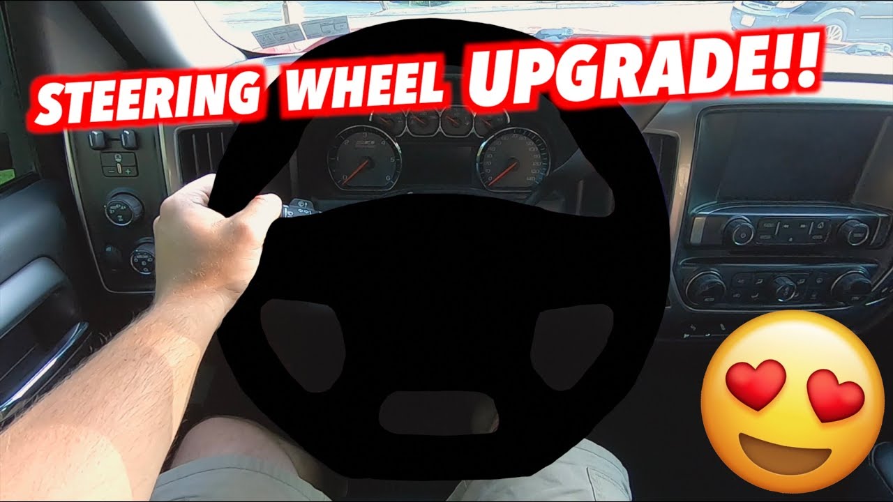 New CUSTOM STEERING WHEEL For The Silverado!!!