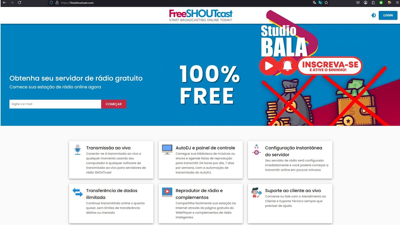 Criar Rádio Grátis com Autodj Incluso