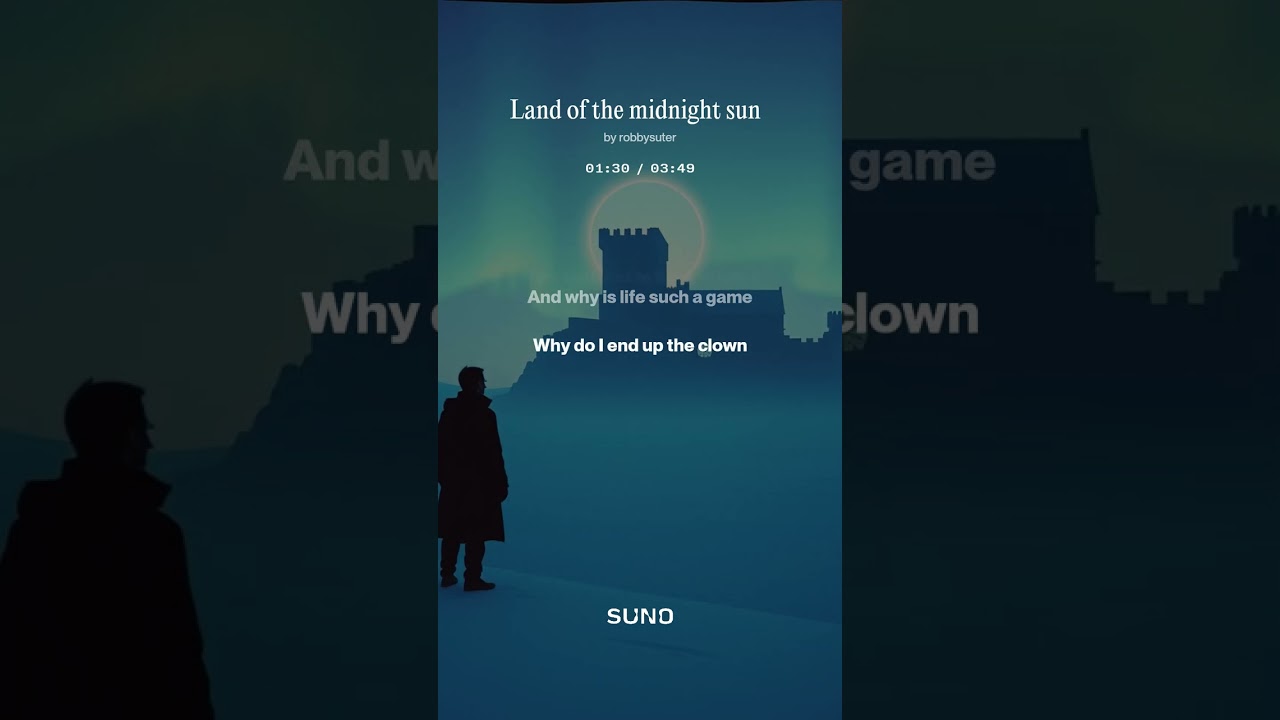 Land of the midnight sun, AI reimagined version of my 2012 song.