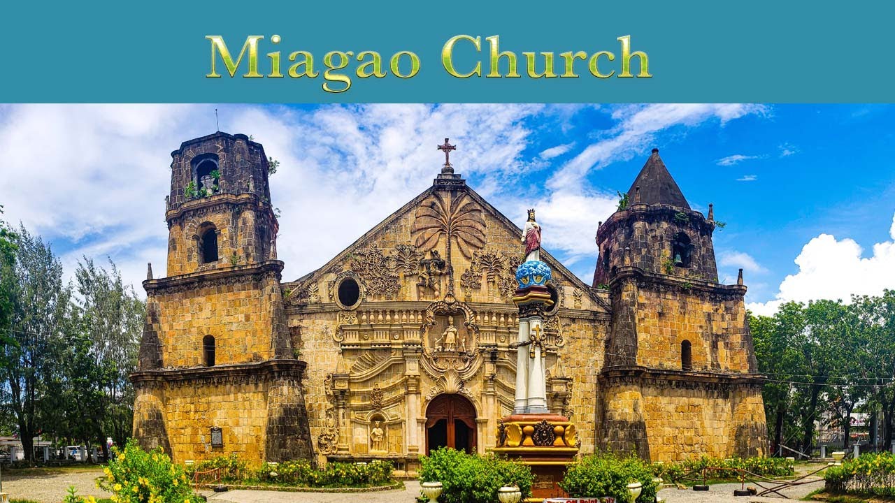 Miagao Church, intricate Filipino carvings depicting religious icons.