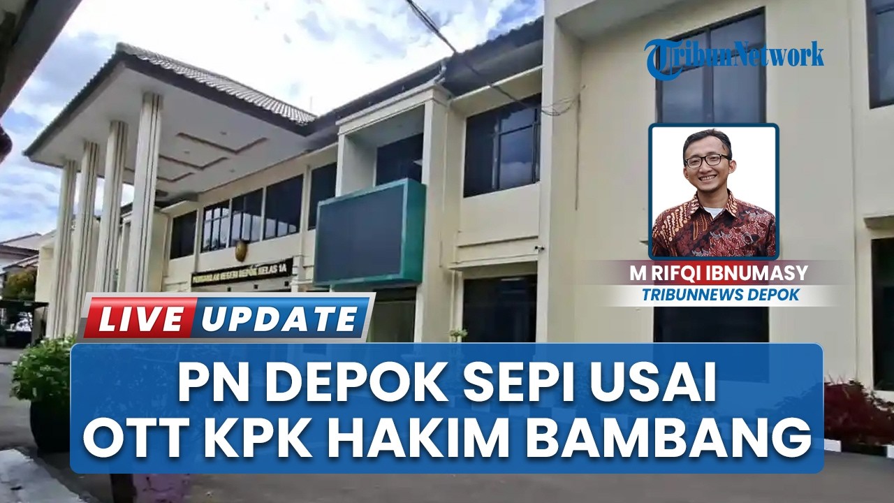 Tak Ada Sidang, Kantor PN Depok Tampak Sepi seusai OTT KPK yang Menjerat Hakim Bambang Setyawan