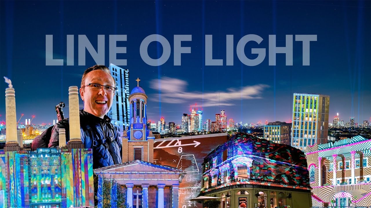 LINE OF LIGHT festival / Walking from Battersea to Kennington