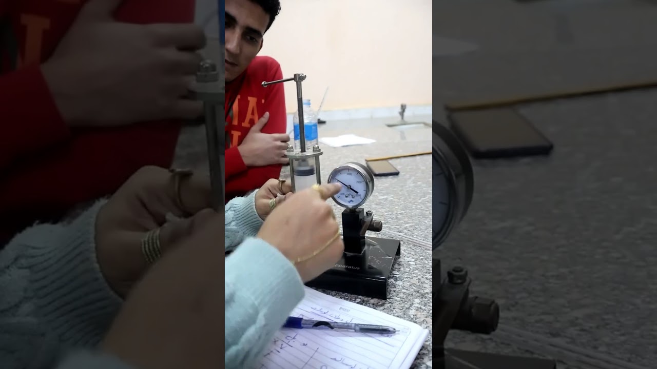 معمل فيزياء....... اعدادي هندسة منوف |   5-تجربة تحقيق قانون بويل و جاي لوساك