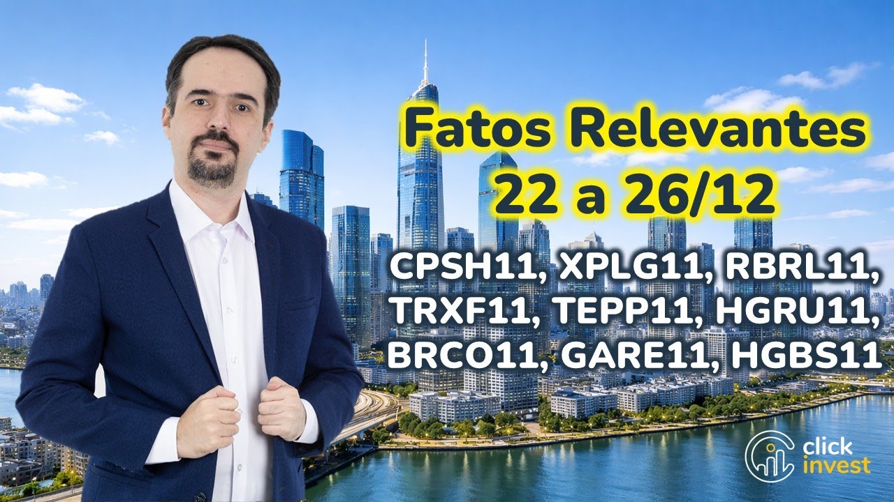 Fatos Relevantes dos FIIs - 22 a 26/12