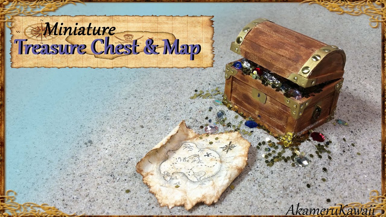 Miniature Treasure Chest & Treasure Map - Tutorial