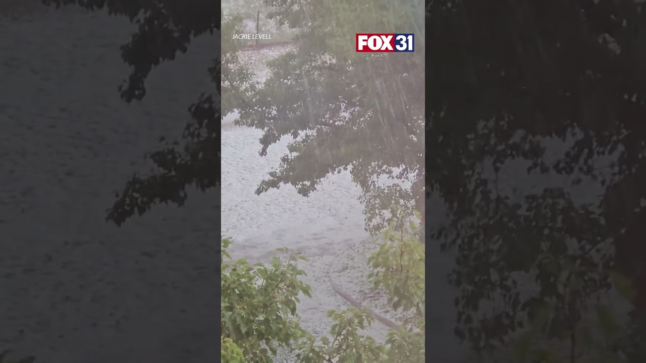 Storm brings hail to Aurora