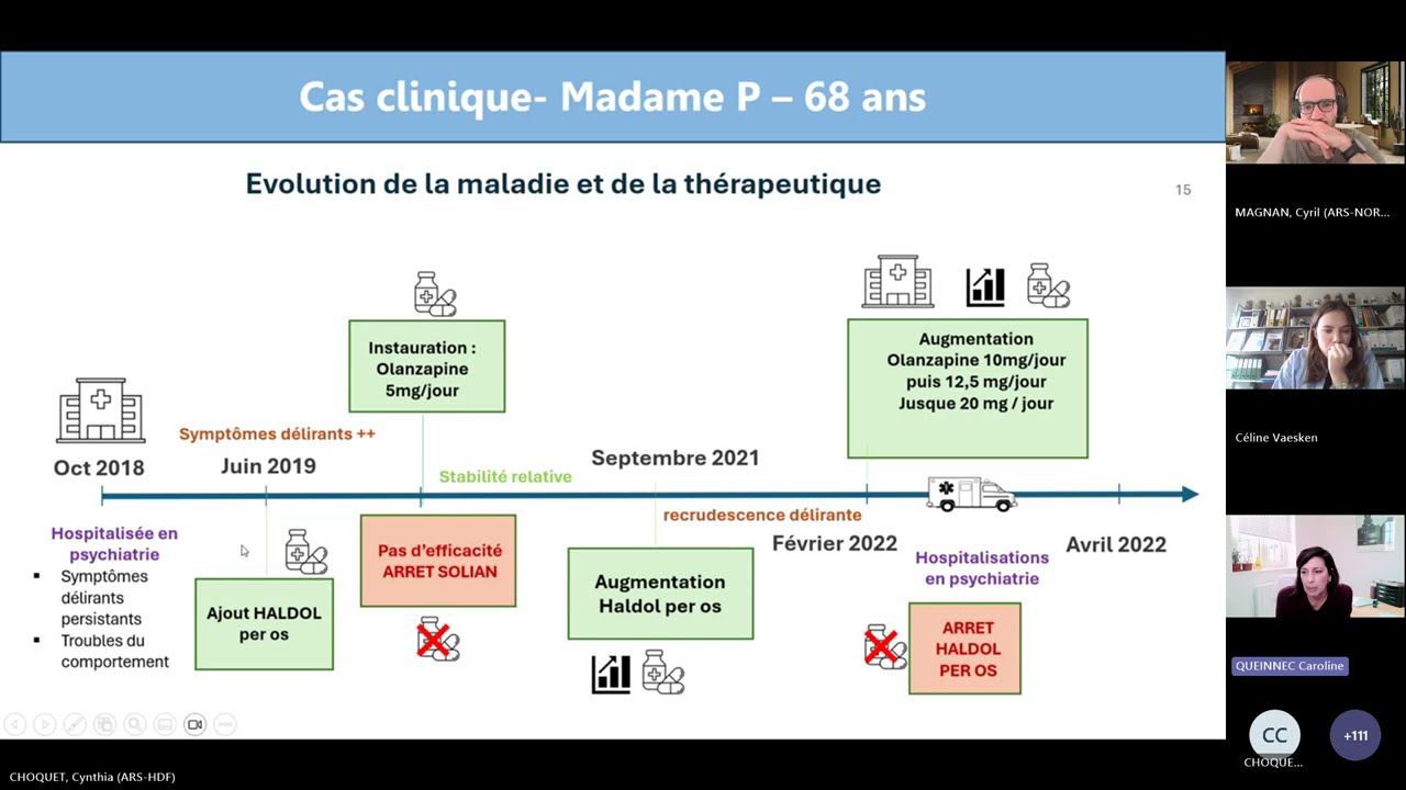 Webinaire 3 - Antipsychotiques et maladies psychiatriques vieillissantes