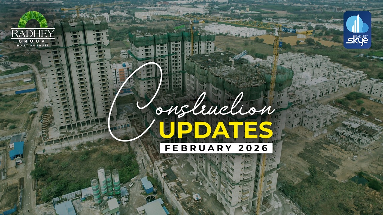 Radhey Skye | Construction Update Feb 2026 | Kid-Centric Homes Near ORR