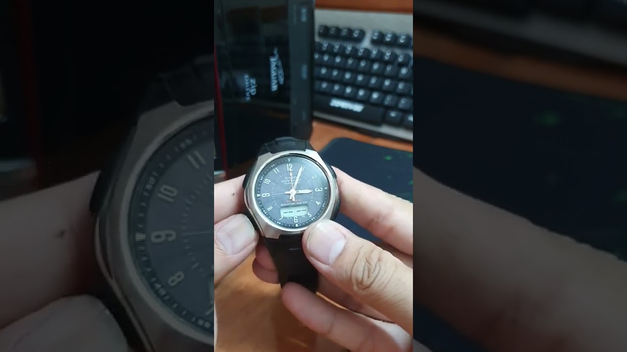 Chính giờ Đồng hồ Casio WVA-430, WVA-470 PIN Năng lượng Wave Ceptor
