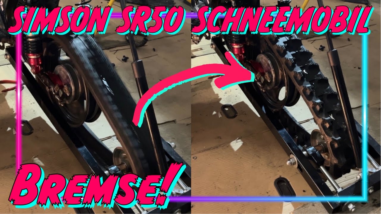 Simson SR50 Schneemobil #18 Bremse! | Garagengedöns