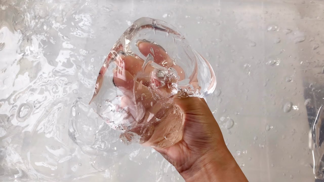 빈짱슬라임 폼볼 누르기, foam slime asmr, 클리어 슬라임, 대용량슬라임