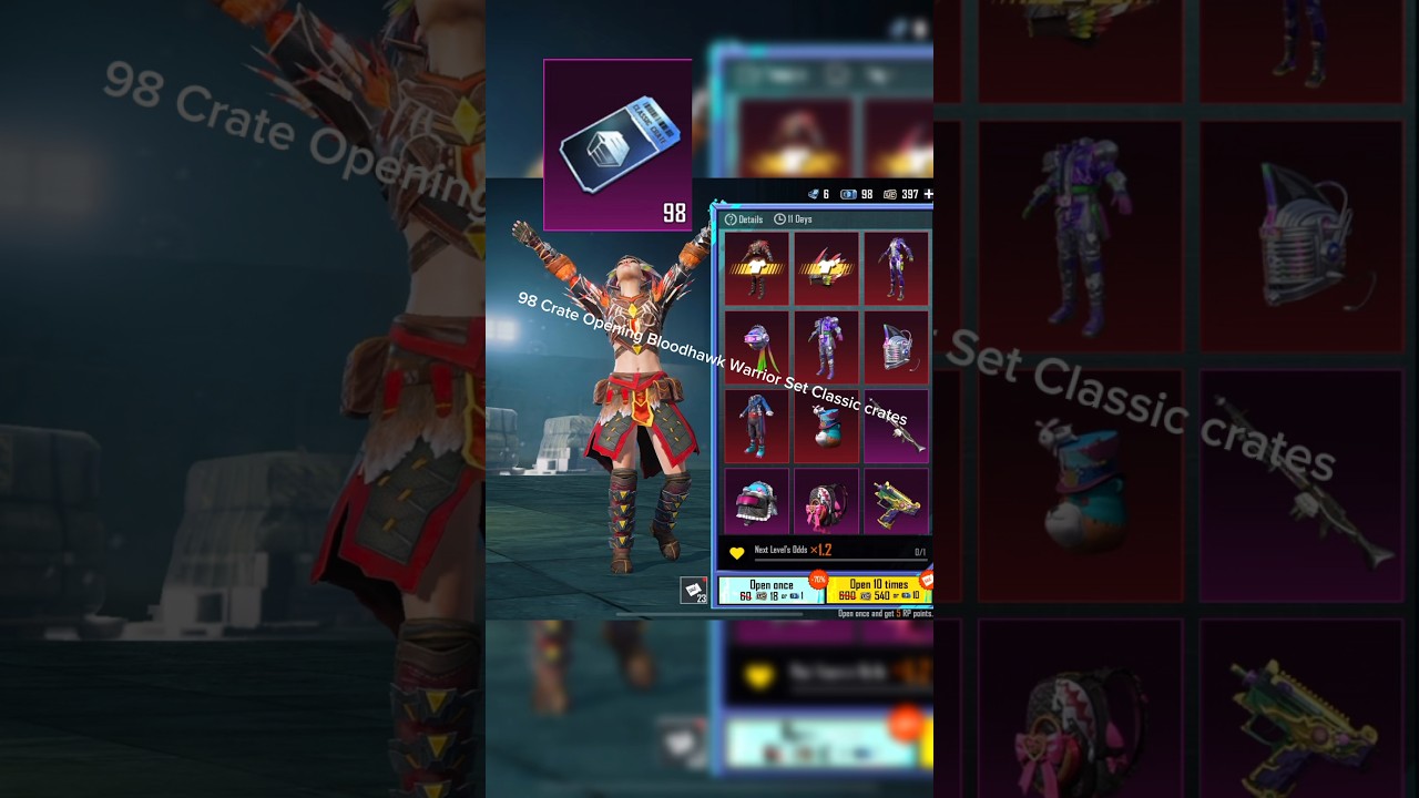 98 Crate Bloodhawk Warrior Set Classic Opening