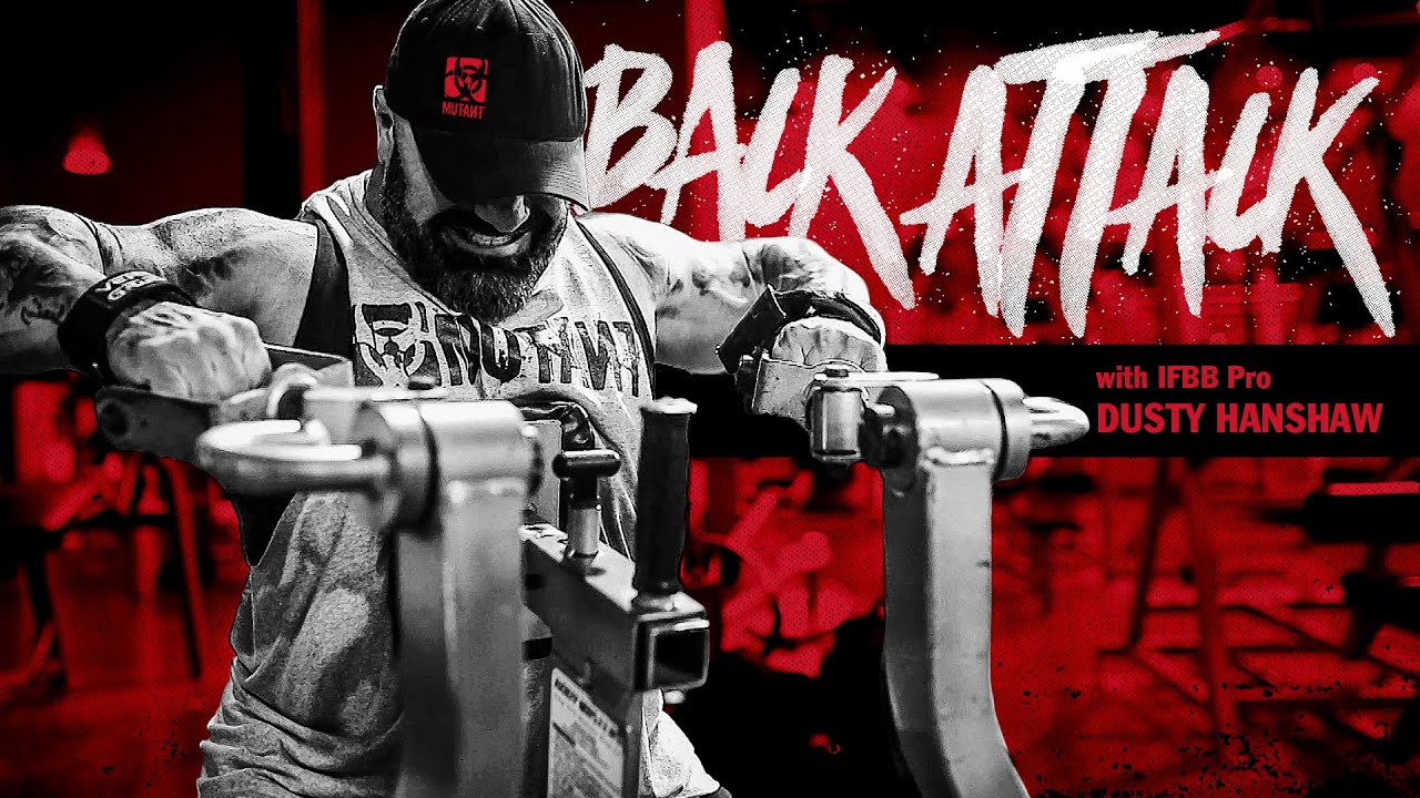 Тренировка MUTANT Back Attack | Профессиональный бодибилдер IFBB Дасти Ханшоу 🏋🏻💪🏼