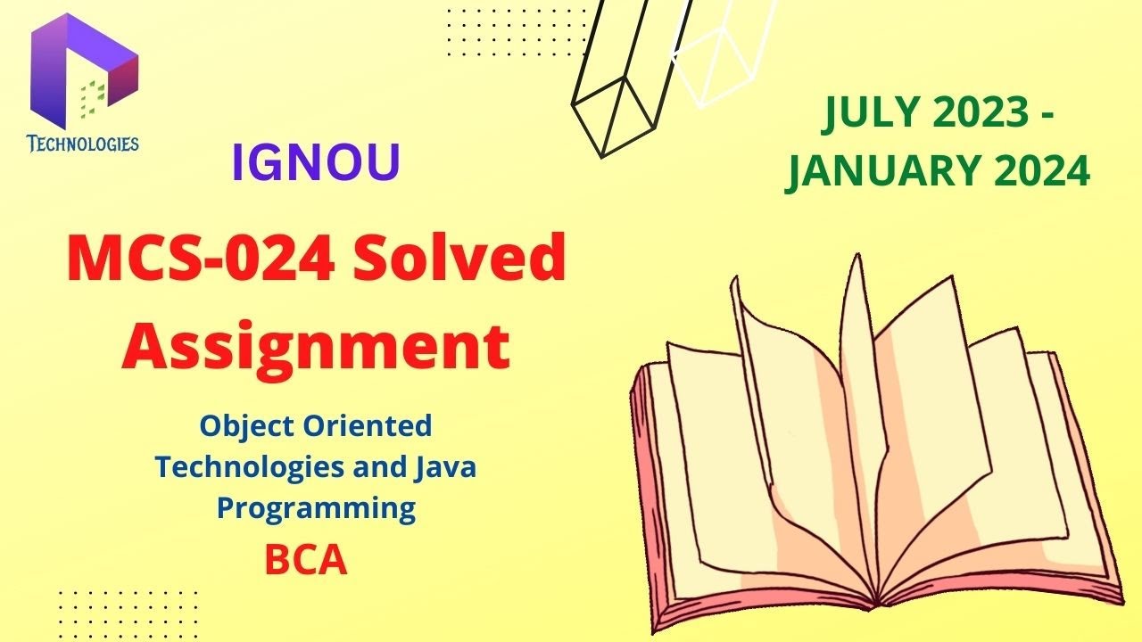 MCS 24 Solved Assignment July-23/Jan-24 || MCA/BCA || IGNOU || DalalTechnologies