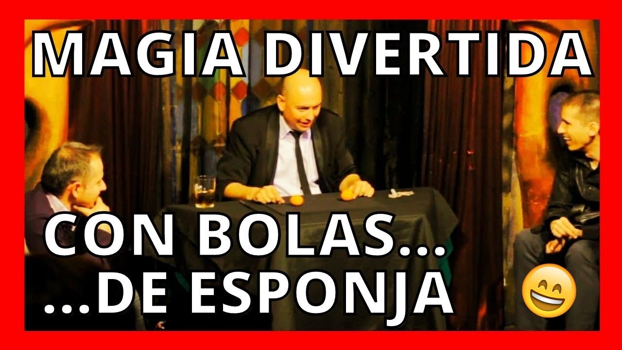 🤣 MAGIA DIVERTIDA con 🔴 🟠 🟢 BOLAS de ESPONJA. Espectáculo de magia en directo en HOUDINI en 2012