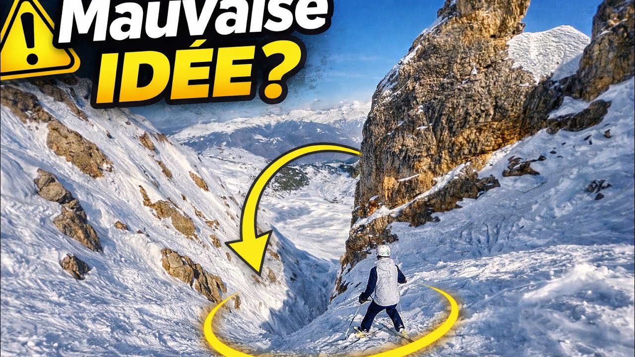 J ai emmené MA COPINE sur LE GRAND COULOIR de Courchevel ...Mauvaise idée ?!?