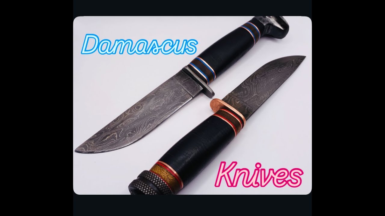 How to make a Damascus knife with stunning intricate handles.