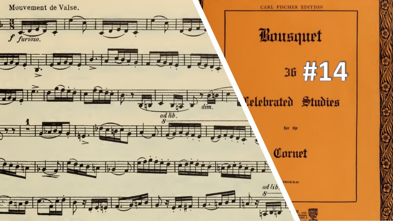 🎺🎺🎺 [TRUMPET ETUDE] BOUSQUET 36 Celebrated Studies for the Cornet - #14 por Helder Passinho Jr.