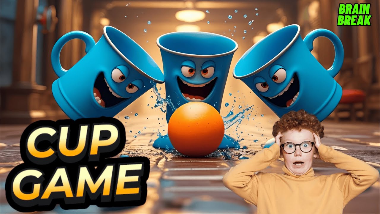 🎯 Cup Game 3 – Can You Guess the Right Cup? | Fun Brain Break for Kids