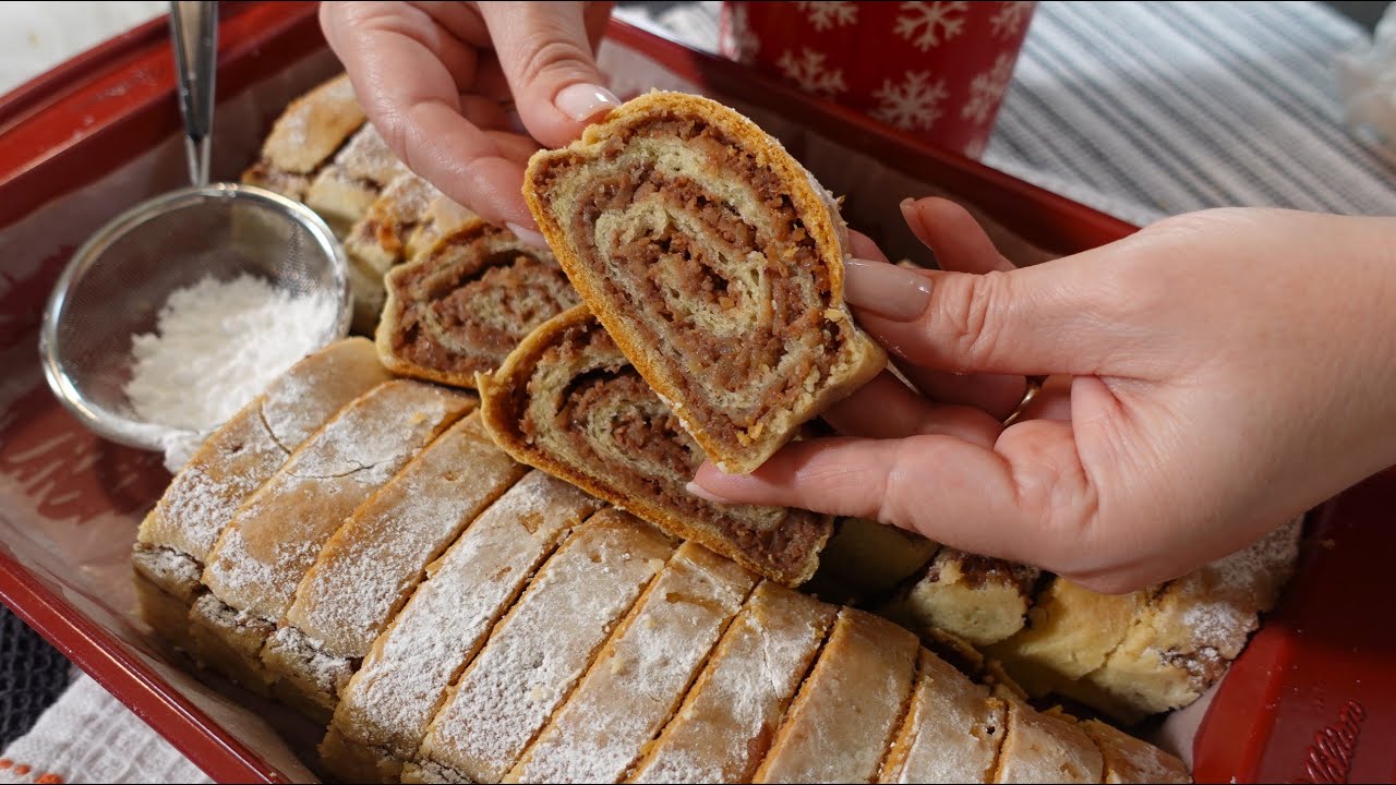 Socna posna strudla sa jabukama ! Juicy Vegan Apple Strudel!