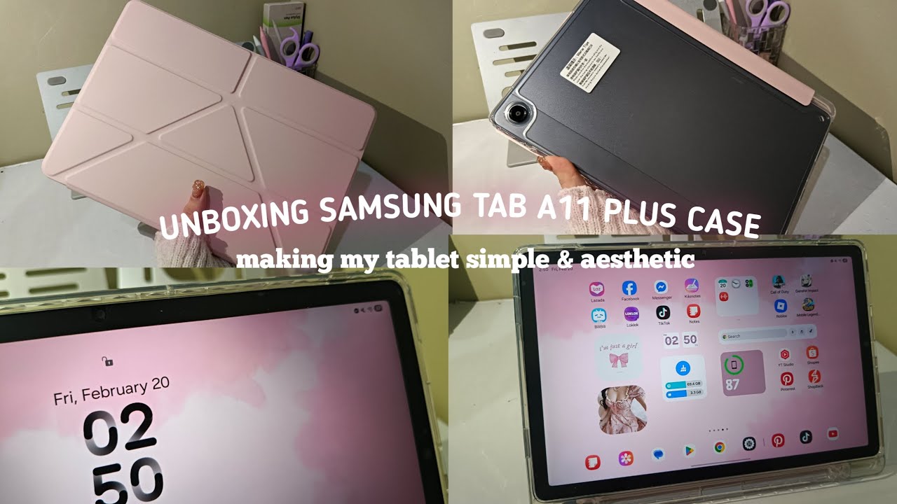 Распаковка чехла для Samsung Tab A11 Plus 🌷 Делает мой планшет простым и эстетичным 🌸